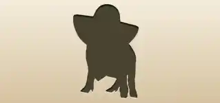 Piggy silhouette