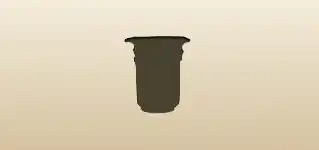 Trashcan silhouette