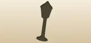 Lamppost silhouette