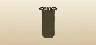 Trashcan silhouette