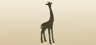 Giraffe silhouette