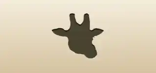 Giraffe silhouette