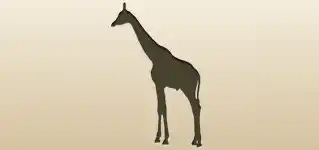 Giraffe silhouette