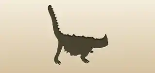 Thorny Lizard silhouette