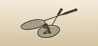 Badminton Set silhouette