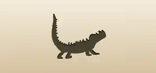 Thorny Lizard silhouette