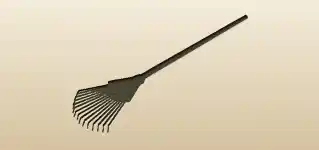 Rake silhouette
