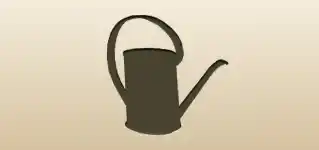 Watering Can silhouette