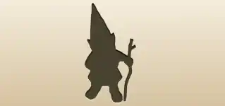 Garden Gnome silhouette