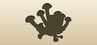 Mushrooms silhouette