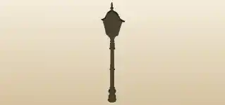 Lamppost silhouette