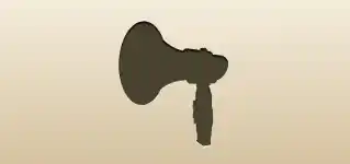 Megaphone silhouette