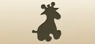 Giraffe silhouette