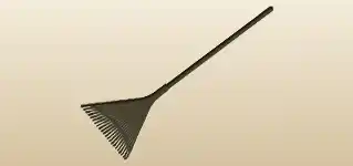 Rake silhouette