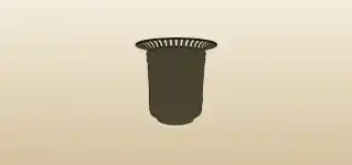 Trashcan silhouette
