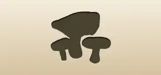 Mushrooms silhouette