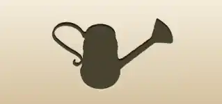 Watering Can silhouette