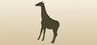 Giraffe silhouette