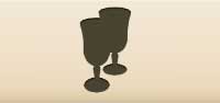 Wine Glasses silhouette
