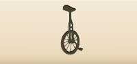 Unicycle silhouette