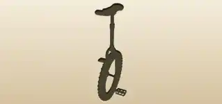 Unicycle silhouette