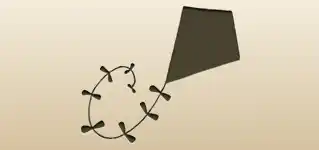 Kite silhouette