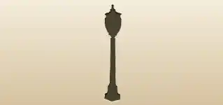 Lamppost silhouette