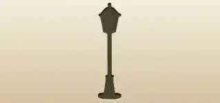 Lamppost silhouette