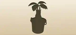 Mandrake Root silhouette