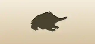 Echidna silhouette