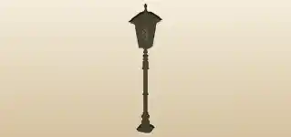 Lamppost silhouette