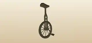 Unicycle silhouette