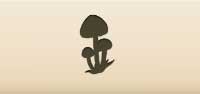 Mushrooms silhouette