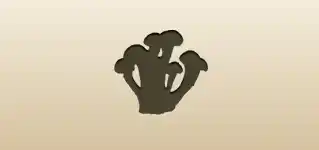 Mushrooms silhouette