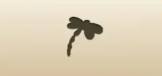 Dragonfly silhouette