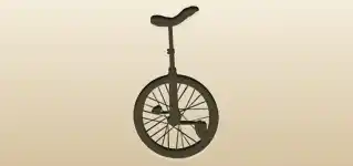 Unicycle silhouette