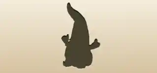Garden Gnome silhouette