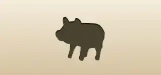 Piggy silhouette