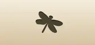 Dragonfly silhouette