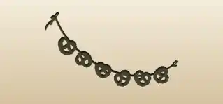 Pretzels silhouette