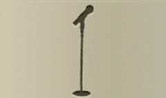 Microphone silhouette