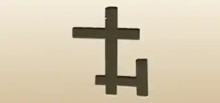 クロスワードのシルエット