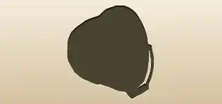 バケツのシルエット