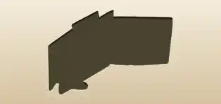 財布のシルエット