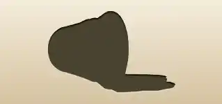 バケツのシルエット