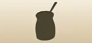 マスタードソースのシルエット