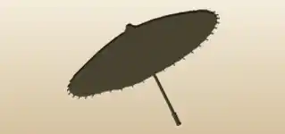 かさのシルエット