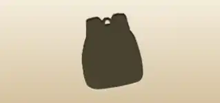 リュックキャリーのシルエット