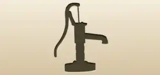 給水ポンプのシルエット