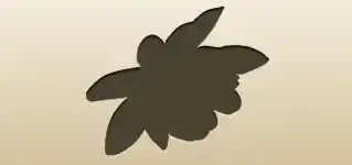 蓮のシルエット